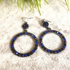 Jewel Drop Dangle Earrings